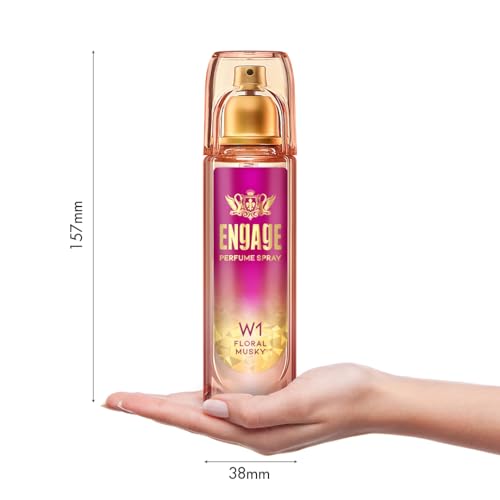 Engage W1 Perfume Spray For Women, Fruity and Floral, Skin Friendly, 120ml