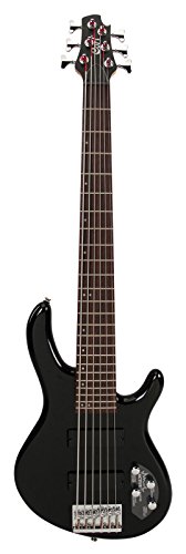 Baixo 6 Cordas Ativo Cort Action Bass VI Plus BK Black