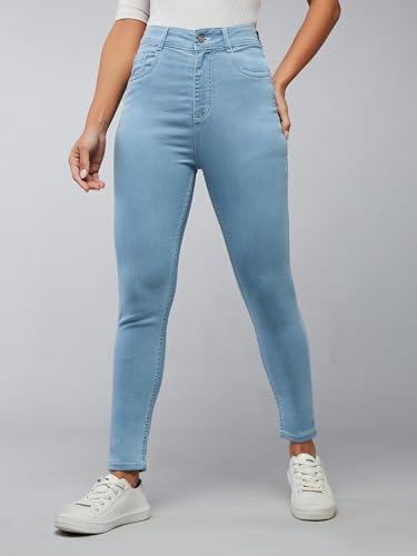 Image of Dolce Crudo Distressed High Rise Skinny Jeans for Women