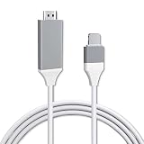 PNGOS HDMI Câble pour iPhone, Cable hdmi, 2M adaptateur hdmi 1080p HD cable hdmi Pour TV Compatible Avec pad Vers Projecteur TV Moniteur（Blanc