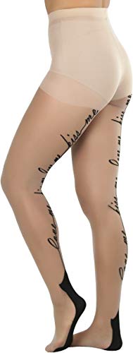 Image of ToBeInStyle Women's Classic Cuban Heel Contrast Backseam Sheers Pantyhose