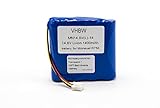 vhbw Li-ION Batterie 1400mAh (14.8V) pour Home Cleaner Robots domestiques Moneual Rydis Cleanbot...