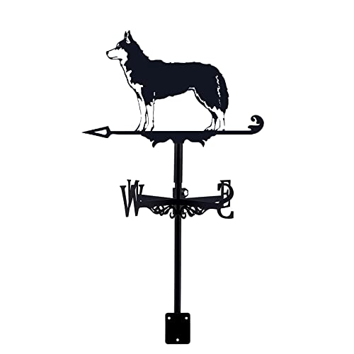 Girouette Husky WXKAGF en fer forgé : finis les indicateurs de vent rouillés et cassés