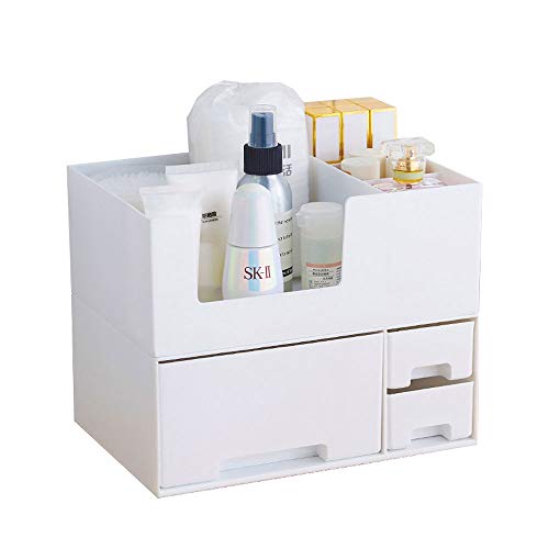 Preisvergleich Produktbild Hojkl Aufbewahrungsbox für Kosmetika Mehrschichtige Combined Fach-Art Finishing Box Makeup Dressing Lippenstift Aufbewahrungsbox (Color : Gray, Size : One Size)