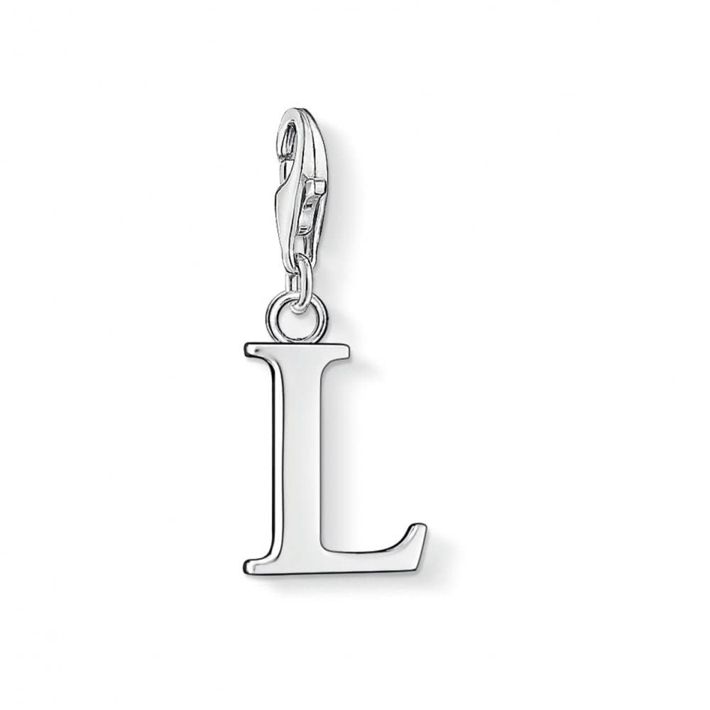 Thomas Sabo Women Charm Pendant Letter A-Z Charm Club Silver 925 Sterling Silver