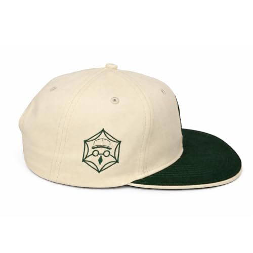 Image of Cotton Cap for Men & Women | Flat Visor Snapback | Unisex Cream