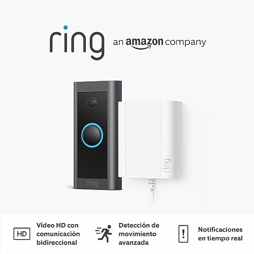 Videotimbre exterior impermeable con detección de movimiento Ring
