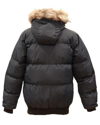 Summit Puffer Boys Heavy Puffer Winter Jacket with Hood and Removable Faux Fur4