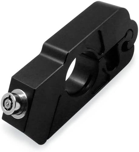 Hobimtek Metal Motosiklet Kilidi Gidon Tipi Motor Kilit Kırılmaz Su Geçirmez Siyah