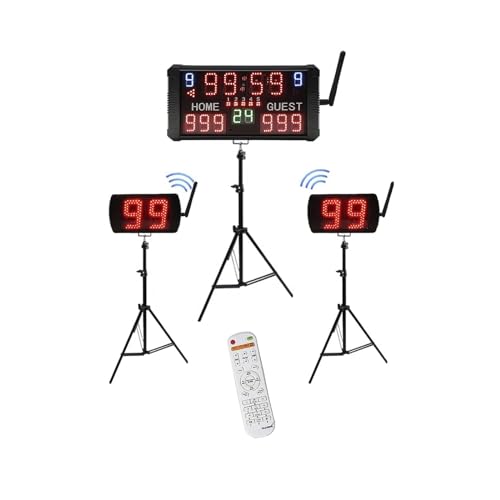 Reloj LED Multifunción para Gimnasio y Baloncesto