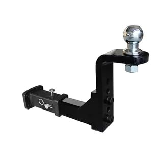 Support d‘Attelage Réglable en Hauteur avec Fixation 5 Troux et Boule de 50mm – Capacité de Charge 4000kg pour Remorques, Camping-Cars, Fourgons Aménagés et Caravanes