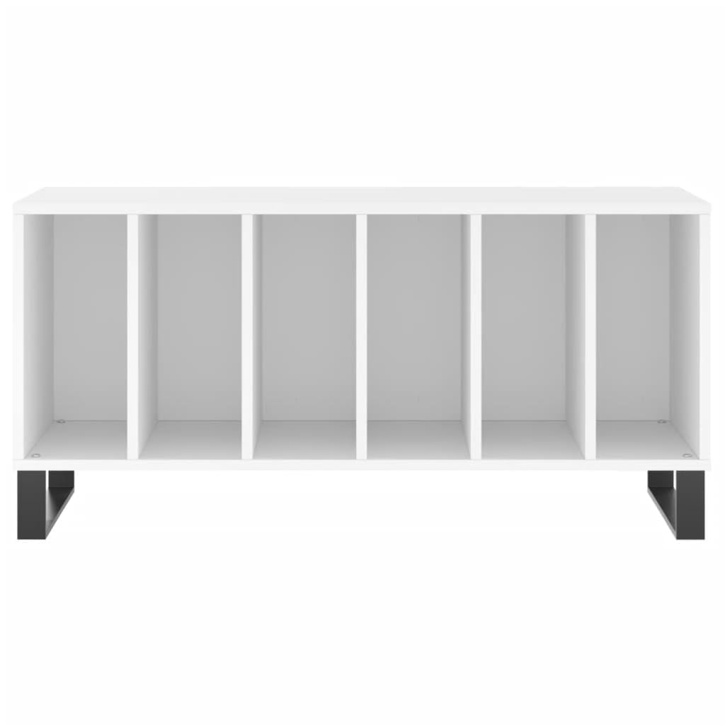 ShGaxin Mueble para Discos Madera contrachapada Blanco 100x38x48 cm, Estanteria CD, Mueble Tocadiscos, Mueble para Discos, Mueble para Vinilos, Mueble para Tocadiscos - 831756