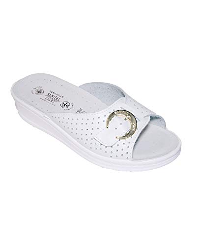 Ciabatte da casa in Pelle SANITAL Ligth 1368 (Bianco, numeric_36)