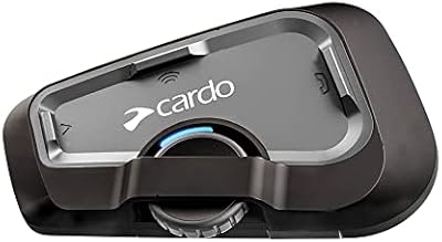 Cardo FREECOM 4X para Motocicleta 2 Vías Bluetooth Sistema intercomunicador, Negro, Individual