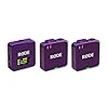Rode Wireless GO Gen 3 Wireless 2-Channel Microphone Radio System Purple with Charge Case + 2 x Lavalier GO Microphone and 2 x Fur Wind Protection #1