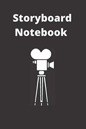 Storyboard Notebook for Storytelling & Layouts: Blank Storyboard 6"x 9" Notebook with black grunge cover