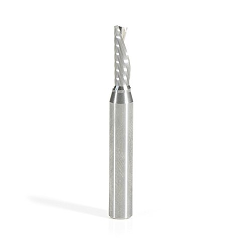 Amana Tool - 51517 Solid Carbide CNC Spiral 'O' Single Flute, Plastic Cutting 3/16 Dia x 5