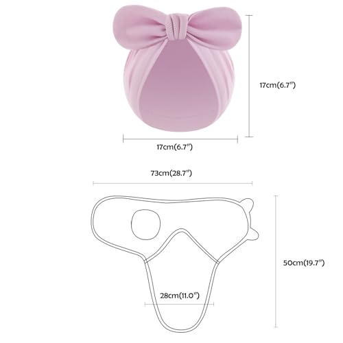 Image of Baby Swaddle Sleep Sack with Hat Set for 0-3 Months 3-Pack Soft Cotton Newborn Wearable Swaddle Wrap for Girls Boys (Purple Set)