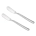 UPKOCH Épandeurs de Beurre de Beurre à Base D' Acier Inoxydable: 2Pcs Couteau à Beurre en Métal Épandes Spatula Sandwich Crème Fromage Couteaux Couteaux à Condiment Butter Tool de