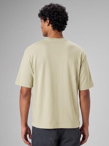 Image of XYXX Solid Boxy Oversized Roundneck Tshirt for Men