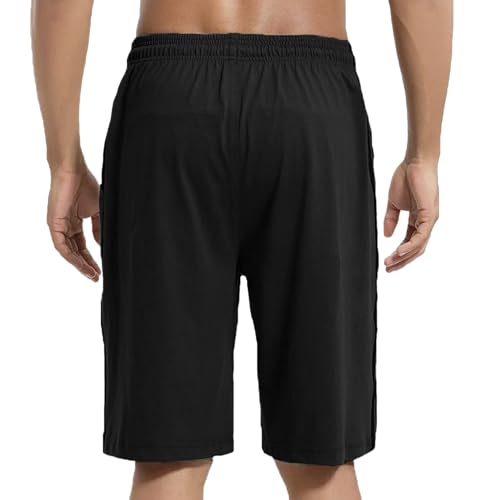 Image of West Gate Clothing Plus Size Men Cotton Knee Length Shorts | Casual and Night Wear | Pack of 3