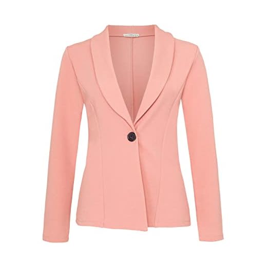 DANAEST Dam kofta struktur (698), ROSA, S (Lång)