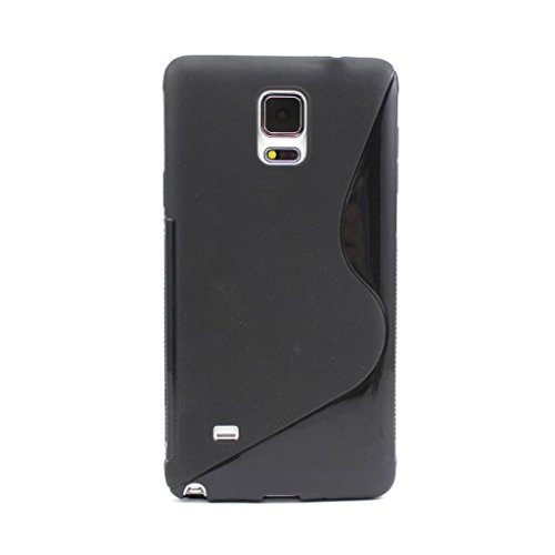 coque-personnalisable Coque Noire - pour Samsung Galaxy Note 4 - N910/N910F/N910X - Caoutchouc Souple Grande qualité Protection Totale (Samsung Galaxy Note 4...