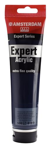 Amsterdam Expert Series Pintura acrílica Azul de Prusia (ftalo) - Cuerpo Grueso, Alto Pigmento, Tubo 150 ml