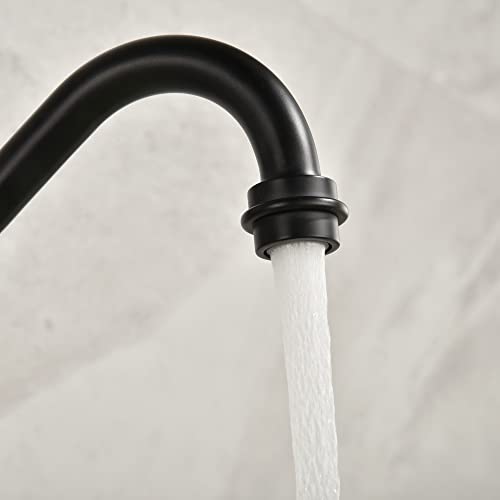 Sumerain Wall Mount Bathtub Faucet Matte Black Tub Filler Vintage Leg Clawfoot Tub Faucet #TOP6