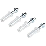 Caractéristiques et matériaux : chaque lot comprend 4 roues de guidage blanches et argentées avec les dimensions comme sur la photo, fabriquées à partir de composants en plastique et en métal qui résistent à l'érosion et à l'usure