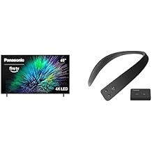 Panasonic W70 Series 65" 4K Ultra HD Smart Fire TV 2025 Model with WN10 Wireless Wearable TV Neck Speaker Bundle