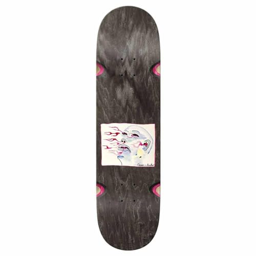 Krooked Cromer Stare Wheel Wells Skateboard Deck - Cream - 8.38