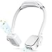 Portable Personal Fan,Update Style Headphone Design 4000mAh Adjustable 3 Speed Neck Fan With Usb Rechargeable Leafless 360 Degree Free Rotation Wearable Fan For Outdoor Indoor White