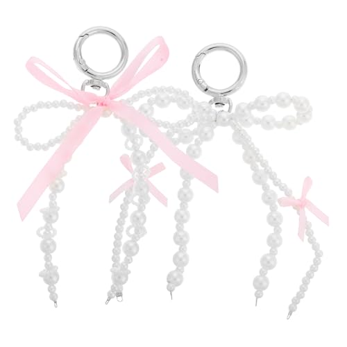 VALICLUD 2 Piezas Llavero decoracion sin clavos coreano llaveros divisor de joyas accesorios de coche de hebilla arco llavero llaveros para las llaves del auto resina