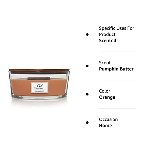 Woodwick Ellipse Scented Candle, Pumpkin Butter, 16Oz | Up To 50 Hours Burn Time #TOP3