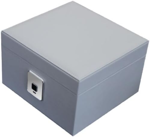 Fingerprint Equipped Home Hotel Safebox | Company Commercial Safe for Storing Jewelry Precious Items(Gray)