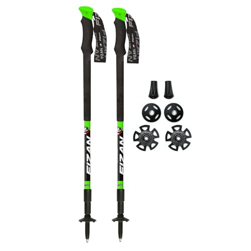 Fizan Lhotse - 8.1 oz Ultralight Adjustable Trekking Poles for Touring, Walking, Hiking, and Skiing