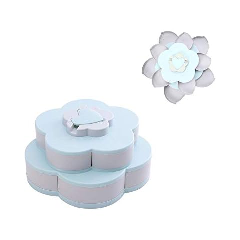 Ygapuzi Caja de bocadillos de dos pisos con forma de flor Cover