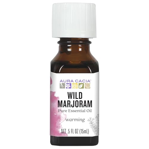 Aura Cacia Essential Oil, Warming Wild Marjoram, 0.5 fluid ounce