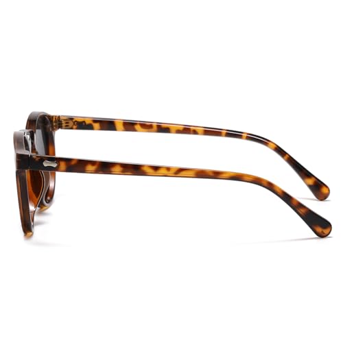 Image of JOVAKIT Vintage Kids Polarized Sunglasses for Girls Boys Age 2-9, Round Sun Glasses for Children UV400 Protection