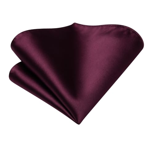 Image of Hi-Tie Silk Ascot for Men Self Tie Men's Cravat and Flower Lapel Pin Handkerchief Cufflinks Set for Wedding Party