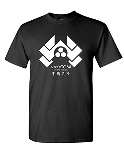 The Goozler Nakatomi Corporation - Hard 80s Movie - Mens Cotton T-Shirt 3XL Black