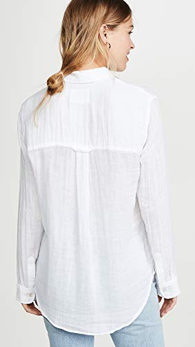 Rails Women's Long Sleeve, White, Small #TOP2