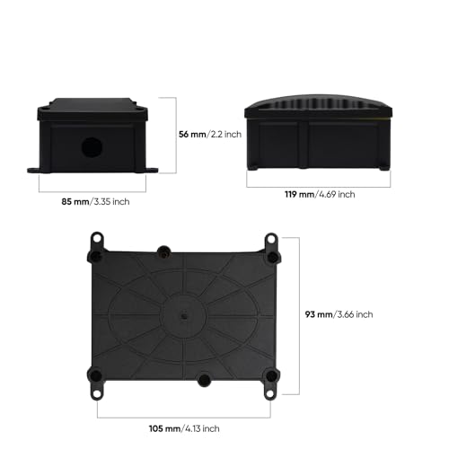 Shine Decor IP67 Outdoor Junction Box, 1 in/1 Out, for Wall Washer by Shine Decor - Used condition - Image 2