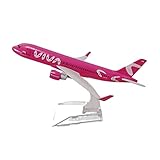 16cm Alloy Metal Purple Fit for Colomobia Viva Air Airbus 320 A320 Airplane Model A Diecast Hobby Playgame Kit
