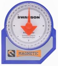 Swanson Magnetic Angle Finder, Dial Pitch, Slope Locator w Charts...