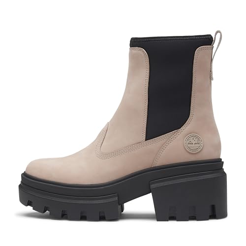 Timberland Women's Everleigh Mid Chelsea Boot, Pure Cashmere, 11 Medium by Timberland - Image 2