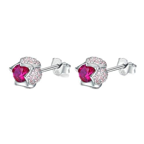 Tulipe lumineuse en argent et boucles d'oreilles rose pour illuminer vos soirées de gala