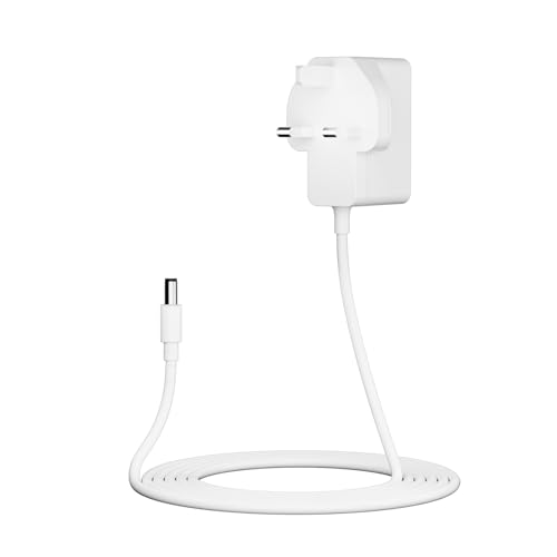 Heblumin 12V Power Adapter Compatible with BT-Openreach EchoLife-HG612-Fibre-optic-Modem Power Cable for ONT ECI Modem 4.9Ft Charging Cord White Charger