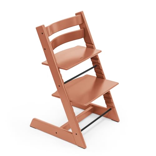 Image of Tripp Trapp Chair from Stokke, Terracotta - Adjustable, Convertible Chair for Toddlers, Children & Adults - Convenient, Comfortable & Ergonomic - Classic Design